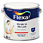 Flexa Strak in de Lak Kleurlak Gebroken Wit RAL 9010 (Wit, Hoogglans, 2,5 l, Binnen) | BAUHAUS