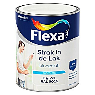 Flexa Strak in de Lak Kleurlak Fris Wit RAL 9016 (750 ml)