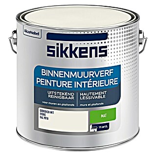 Sikkens Muurverf RAL 9010 Gebroken Wit (Gebroken Wit, 2,5 l)