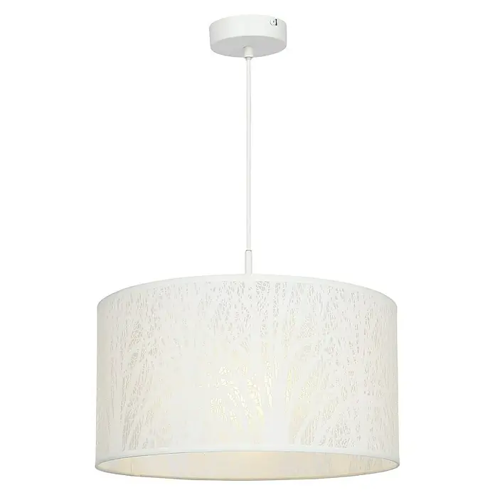 Globo Ramas Lámpara colgante redonda - 40 W, Ø x Al: 38 x 120 cm, Blanco, E27 - Elegante lámpara colgante blanca con un patrón chic similar a un árbol, que añade un toque elegante a cualquier habitación. Proporciona una luz agradable.
