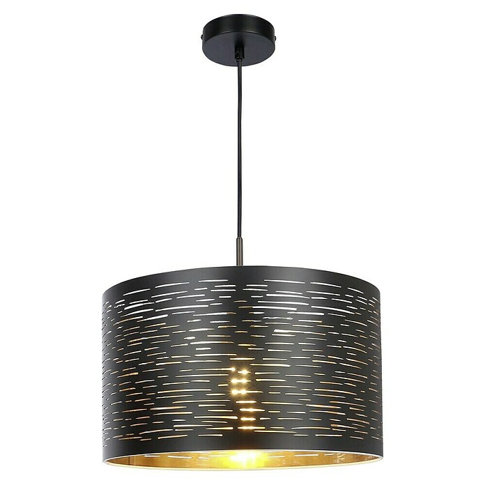 Globo Okrugla viseća svjetiljka Tunno  (40 W, Ø x V: 380 mm x 120 cm, Crne boje, E27) | BAUHAUS