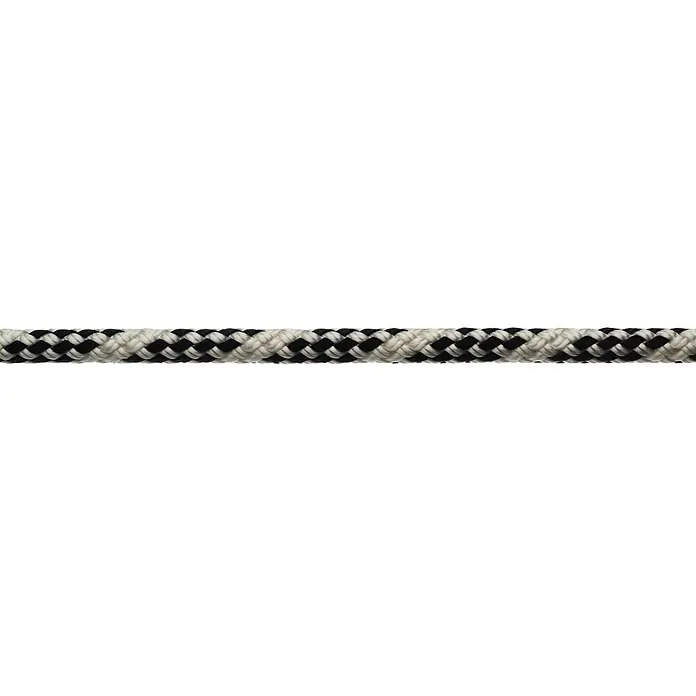 Robline Cabo a metros Sirius 300 - Diámetro: 8 mm, Poliéster, Blanco/Azul marino - Una cuerda trenzada en blanco y negro duradera, perfecta para aplicaciones robustas y para añadir un elemento decorativo elegante.