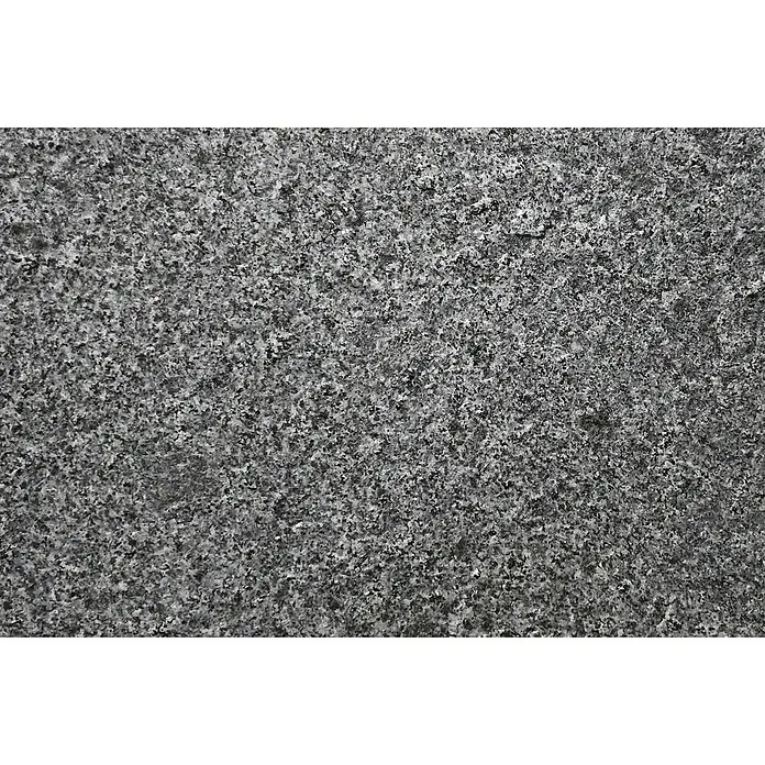 Fensterbank Impakt softgebürstet - 113 x 30 x 2 cm, Anthrazit, Naturstein - Graue Granitoberfläche mit feinen, unregelmäßigen Sprenkeln. Ein robustes und zeitloses Material für vielseitige Anwendungen.
