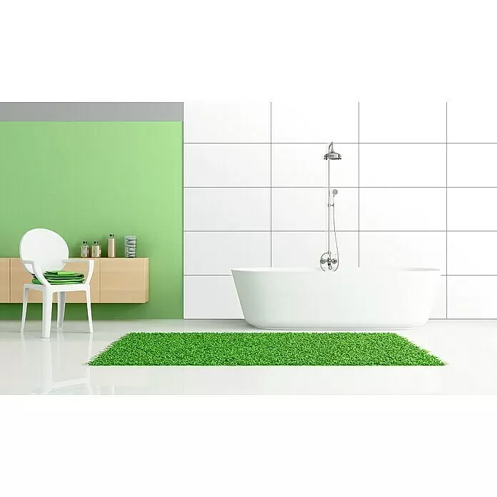 Wandfliese Blanco Natural Slim - 59 x 120 cm, Weiß, Matt - Stimmungsaufnahme
