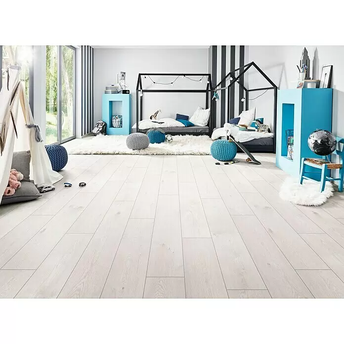 LOGOCLIC Hartvinylboden ElementPro Creamy Oak - 1.210 x 234 x 5 mm, Landhausdiele, Creamy Oak - Stimmungsaufnahme