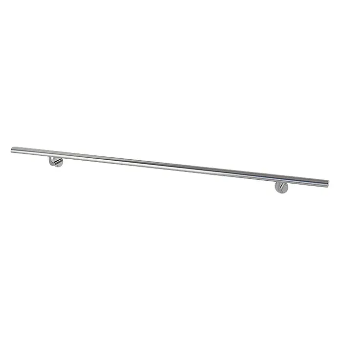Dolle Handlauf-Set PS 203 - Aluminium, Dark Grey, Länge: 150 cm - Ein stabiler Haltegriff aus Edelstahl für zusätzliche Sicherheit im Badezimmer oder anderen Bereichen, wo Unterstützung benötigt wird.