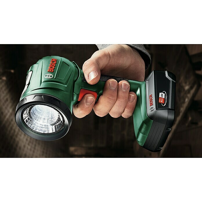 Bosch 18 V Power for All Akku-Handlampe UniversalLamp 1818 V, Li-Ionen, Ohne Akku, Lichtstrom: 100 lm Use Shot