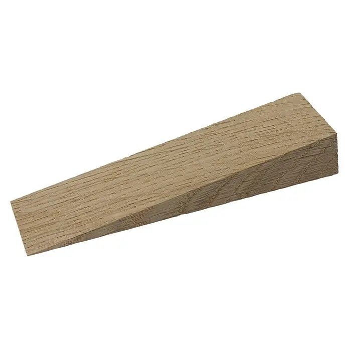 Holzkeil - 23 x 8 x 4 cm, Buche, 1 Stk. - Ein hölzerner Türstopper in Keilform, ideal zum Sichern von Türen. Das natürliche Holzdesign fügt sich nahtlos in jedes Interieur ein.