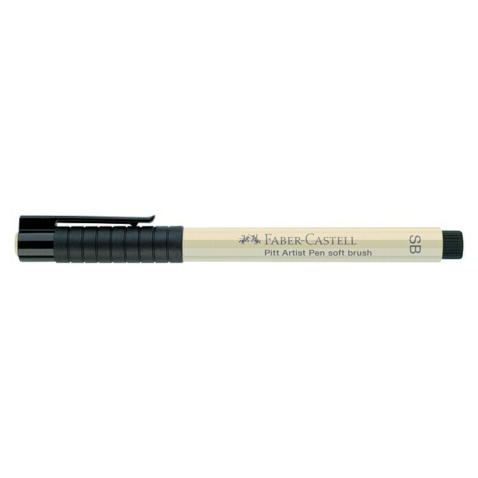 Faber-Castell Tuschestift Pitt SBWarmgrau I, Brushspitze View From Above