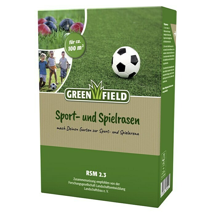 Greenfield Rasensamen Spiel- & Sportrasen (2 kg, 100 m²) | BAUHAUS