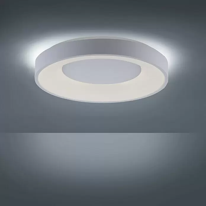 Just Light LED-Deckenleuchte rund - 30 W, Ø x H: 48 x 7,8 cm, Weiß, Sonstige - Stimmungsaufnahme