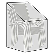 Sunfun Funda protectora para sillas apilables (Tamaño: 65 × 65 × 150100 cm, Negro)