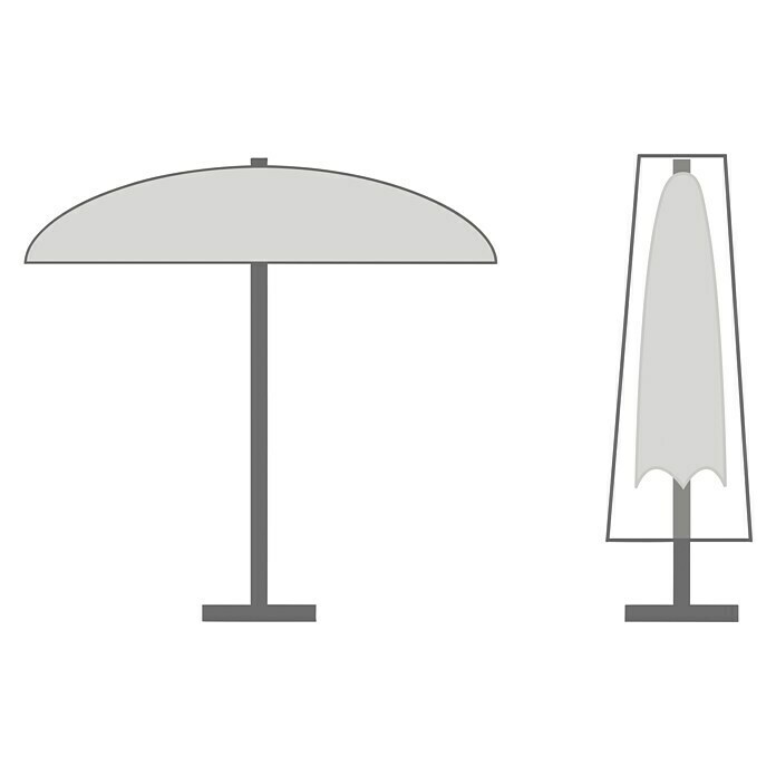 sunfun Housse de protection Classic pour parasol de marché