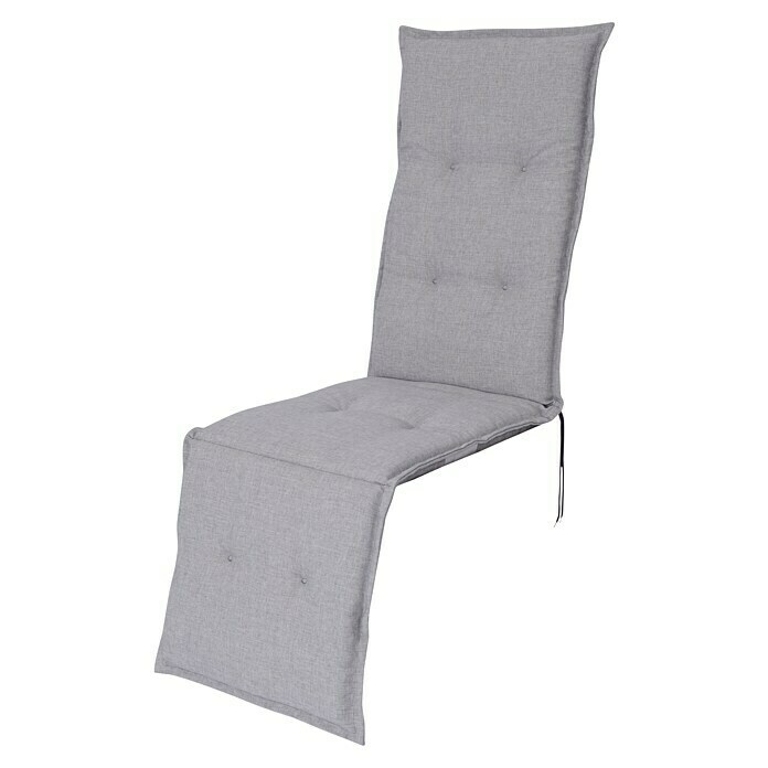 Sunfun Exclusive-Line Liegenauflage DeckchairHellgrau, Polyester, L x B x H: 121 x 49 x 6 cm Diagonal View