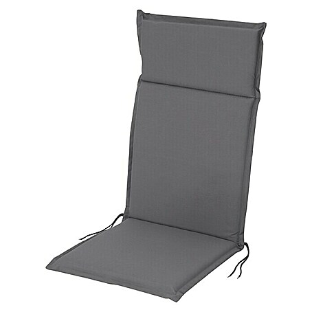 Sunfun Esdo Sitzauflage (Grau, Hochlehner, L x B x H: 121 x 47 x 4,5 cm, Materialzusammensetzung Bezug: 100 % Polyester)