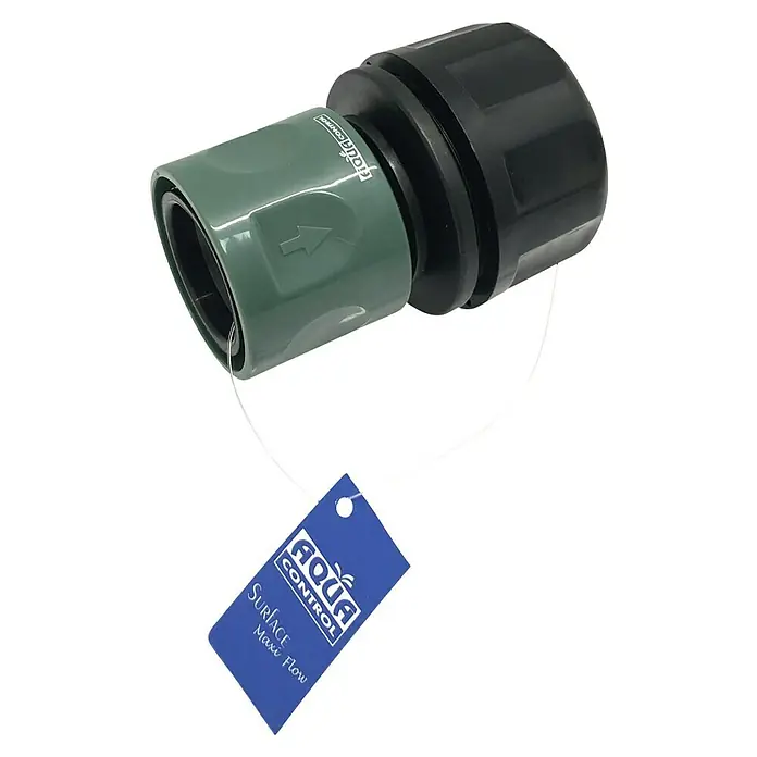 Altadex Manguito de unión rápida Maxi Flow - Tamaño: 1″ - Conector de manguera de jardín Aqua Control con etiqueta azul. El producto está hecho de material duradero de alta calidad y garantiza un alto caudal.