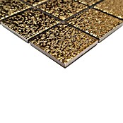 Mozaik pločica Uni GO 484  (30,6 x 30,6 cm, Zlatne boje, Sjaj) | BAUHAUS