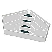 myPool Premium Bausatz-Pool (L x B x H: 800 x 400 x 150 cm, 45.000 l, Weiß/Grau, Ecktreppe links) | BAUHAUS