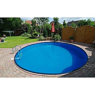 myPool Premium Stahlwand-Pool (Ø x H: 350 x 150 cm, Weiß/Blau, 14.000 l)