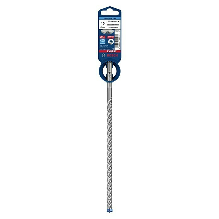 Bosch Professional Expert SDS-Plus Betonbohrer SDS Plus-7XDurchmesser: 10 mm, Länge: 265 mm Front View