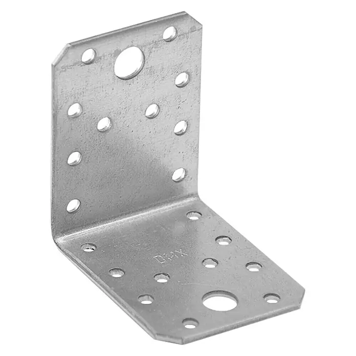 Stabilit Winkelverbinder - 70 x 70 x 55 mm, Stärke: 2,5 mm, 1 Stk., Stahl - Metallwinkelverbinder mit Löchern zur Befestigung. Ideal für stabile Eckverbindungen im Holzbau und Möbelbau.