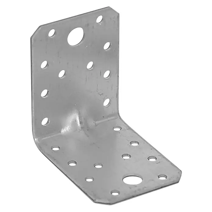 Stabilit Escuadra para cargas pesadas - 70 x 70 x 55 mm, 1 ud. - Ángulo metálico con múltiples agujeros para unir maderas, ideal para proyectos de bricolaje y construcción, duradero y adaptable.