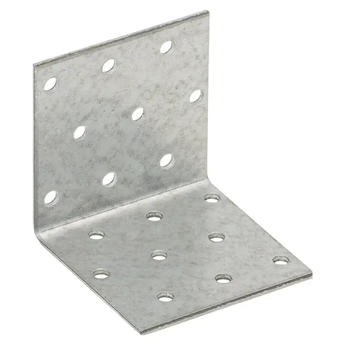 Stabilit Lochplattenwinkel - 60 x 60 x 60 mm, 1 Stk. - Winkelverbinder aus Metall mit mehreren Löchern, ideal für robuste Konstruktionen und sichere Verbindungen.
