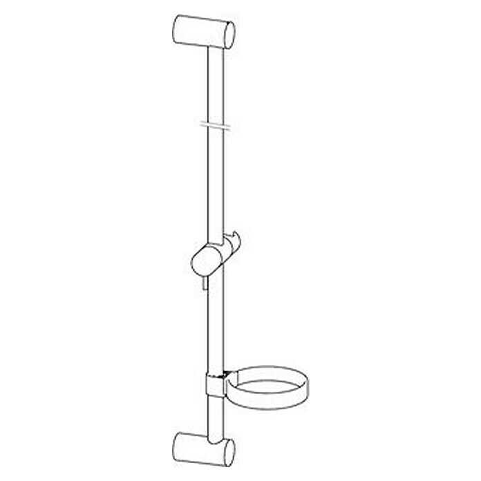 Hansa Viva BrausestangeHöhe: 95,2 cm, Lochabstand: 91,5 cm, Chrom Info