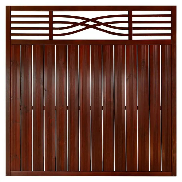 Andrewex Sichtschutzelement Malaga - 180 x 180 cm, Braun - Holzzaun mit attraktivem Design. Der Zaun bietet Privatsphäre und eine ansprechende Optik für jeden Garten oder Außenbereich.