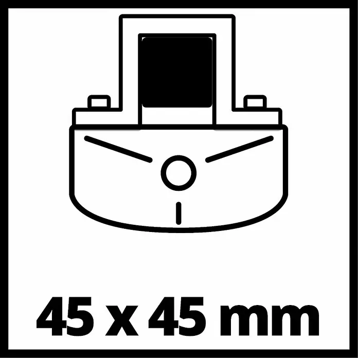 Einhell Polipasto TC-EH 250 - 12 m, 500 W, 230 V - Imagen del producto: primer plano de un visualizador de producto con dimensiones de 45 x 45 mm.