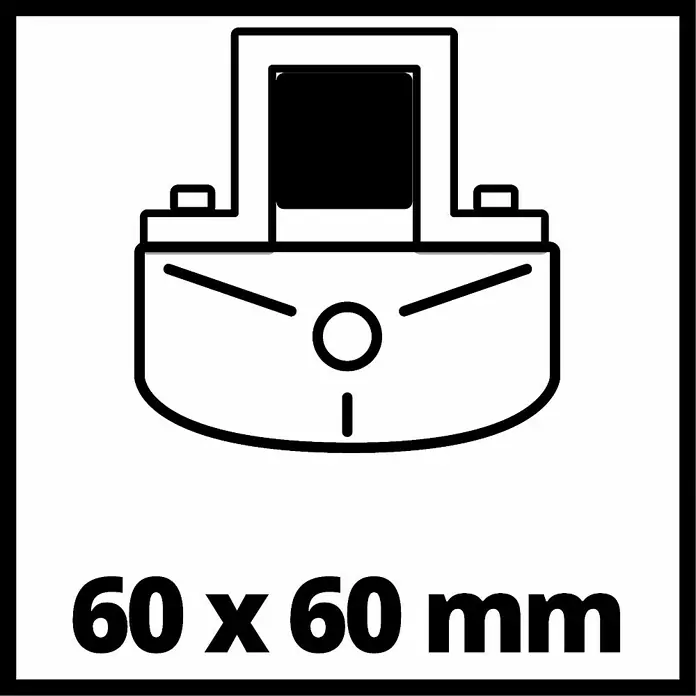 Einhell Polipasto TC-EH 1000 - 18 m, 1.600 W, 230 V - 240 V - Imagen del producto: Símbolo para una batería de 60 x 60 mm, representada en blanco y negro con líneas claras.