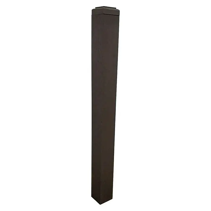 Dioco Poste para cercado - Altura: 800 mm, Marrón, Material compuesto - Altavoz oscuro y alto para una experiencia de audio inmersiva. Ideal para los amantes de la música de alta fidelidad.
