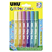 GLITTER GLUE GLAENZ.FARBEN  6 X 10ML /