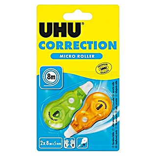 UHU Korrekturroller Correction Micro (2 Stk., L x B: 800 x 0,5 cm)