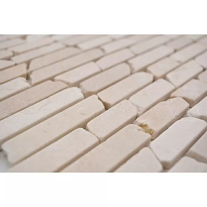 Mosaikfliese MOS BRICK 13R - 32,2 x 30,5 cm, Beige, Matt - Detailaufnahme