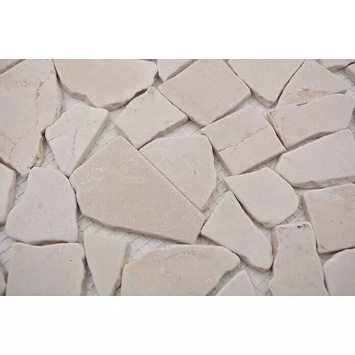 Mosaikfliese Uni CIOT 30/13 - 30,5 x 30,5 cm, Weiß, Matt - Detailaufnahme