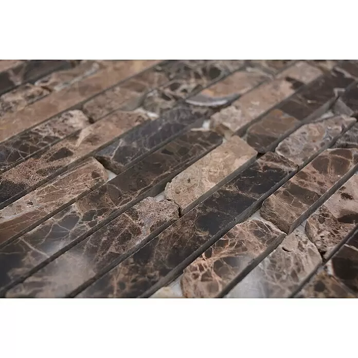 Mosaikfliese Brick MOS BRICK 2909 - 32,2 x 30,5 cm, Beige/Braun, Matt - Detailaufnahme