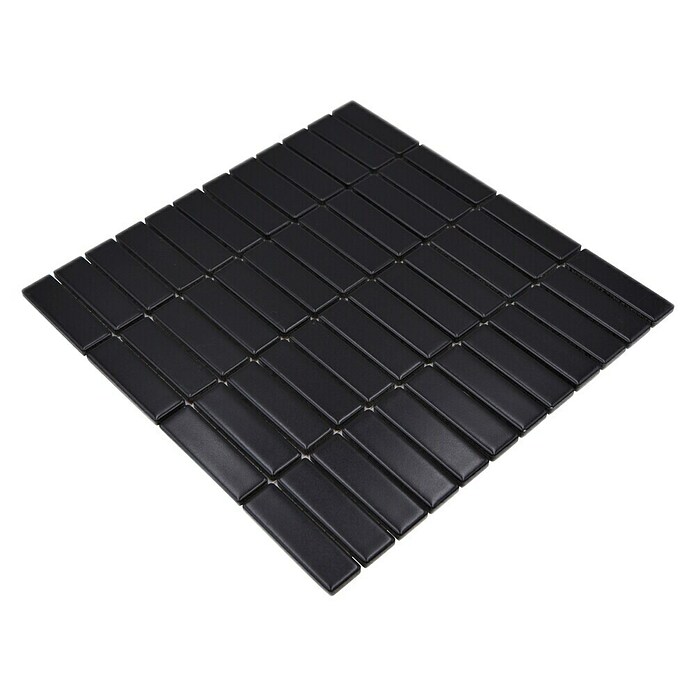 Mosaikfliese Stäbchen Uni ST 360 (29,7 x 29 cm, Schwarz, Matt) | BAUHAUS