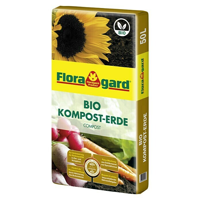 Floragard Bio-Erde Kompost50 l Front View