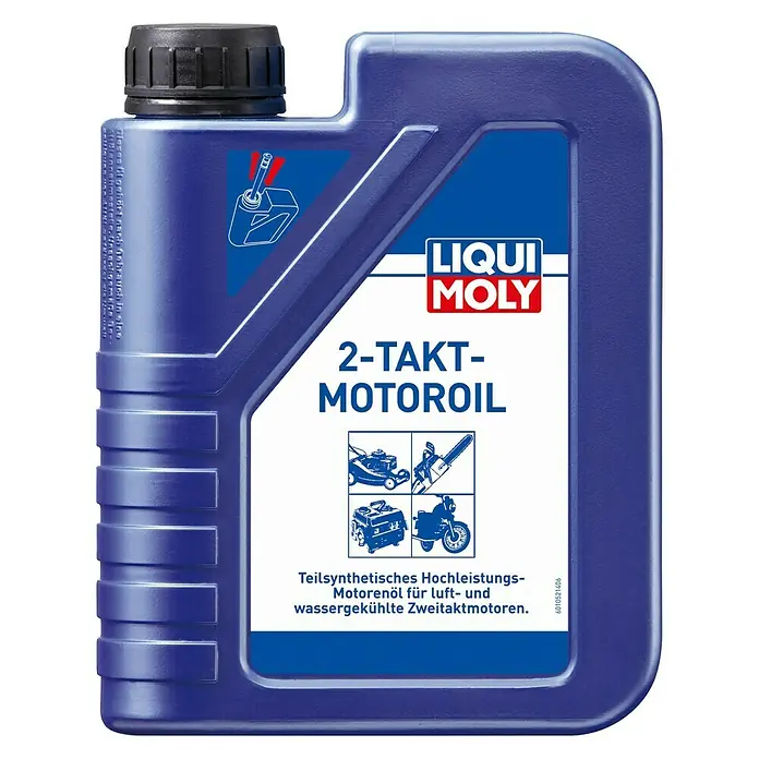 Liqui Moly Motoröl 2-Takt-Motoröl - 1.000 ml, API Klassifikation: API TC - LIQUI MOLY 2-Takt-Motoröl für luft- und wassergekühlte Zweitaktmotoren, teilsynthetisch für Hochleistung. Optimaler Schutz und Schmierung.