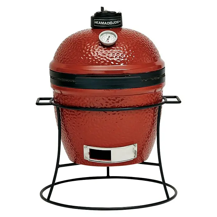 Kamado Joe Holzkohlegrill JOE JUNIOR - Durchmesser Grillfläche: 34 cm, Rot - Der Kamado Joe Classic II Grill in Rot, ein vielseitiges Keramik-Grillgerät für perfekte Grillergebnisse.
