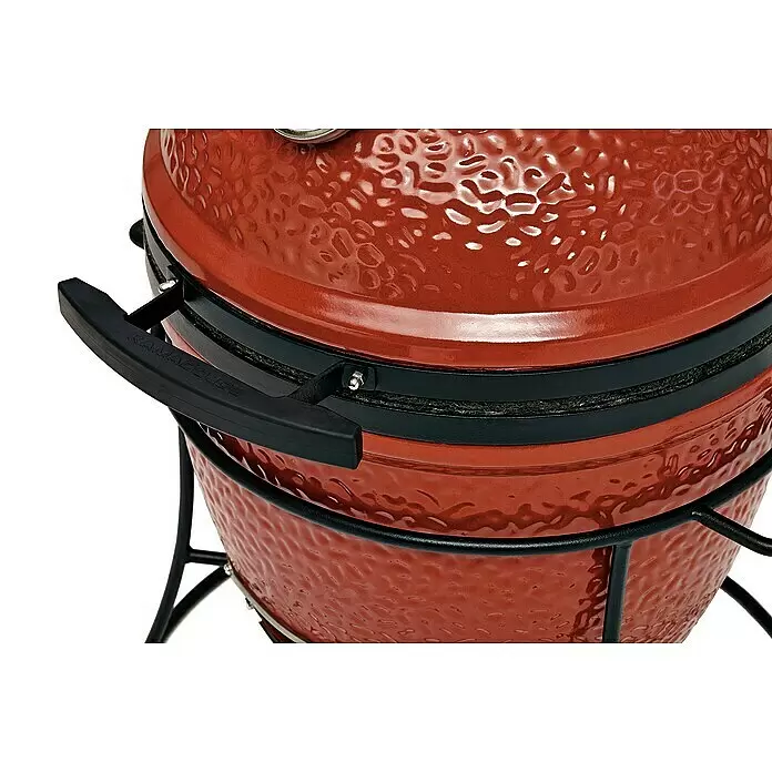 Kamado Joe Holzkohlegrill JOE JUNIOR - Durchmesser Grillfläche: 34 cm, Rot - Detailaufnahme