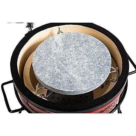 Kamado Joe Grillplatte Speckstein (Durchmesser: 26,9 cm, Cordierit, Stein)