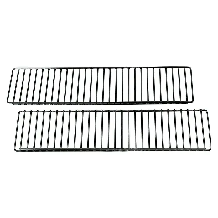 Masterbuilt Warmhalterost - L x B: 13,7 x 56,5 cm, Passend für: Masterbuilt Holzkohlegrill & Smoker Gravity 560 - Zwei schwarze Grillroste liegen übereinander und bieten eine große Grillfläche. Perfekt für Grillabende im Freien.