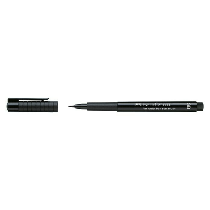 Faber-Castell Tuschestift Pitt SBSchwarz, Brushspitze View From Above