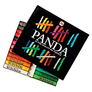 Talens Set de tizas pastel al óleo Panda (Multicolor)