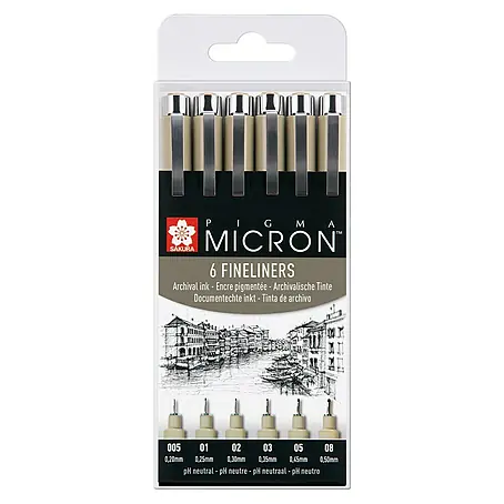 Talens Sakura Set de rotuladores punta fina Pigma Micron
