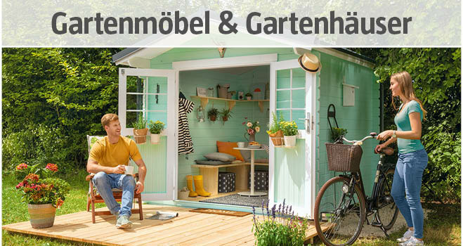 Gartenmöbel und Gartenhäuser bei BAUHAUS