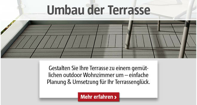 Umbau der Terrasse