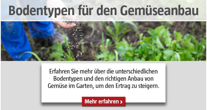 Bodentypen für den Gemüseanbau